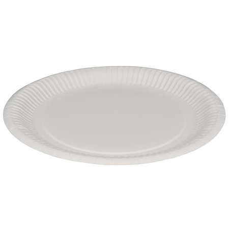 ABENA Plates, Round, Clay-Coated Paper, 9 Inch - (230 GSM), Paper-Plate Design 5635